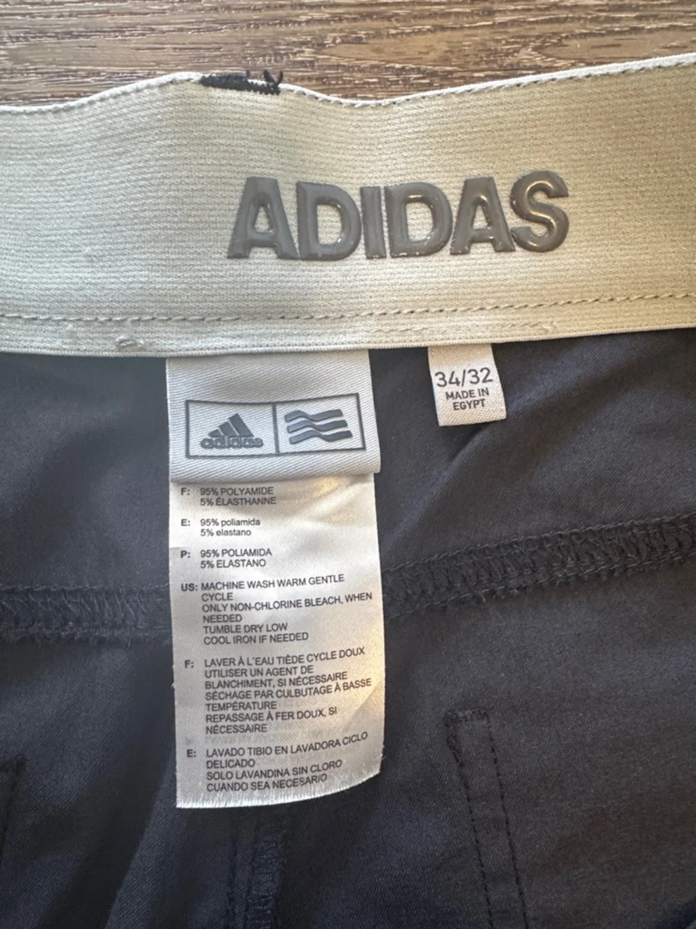 Adidas black pants‎ 34/32